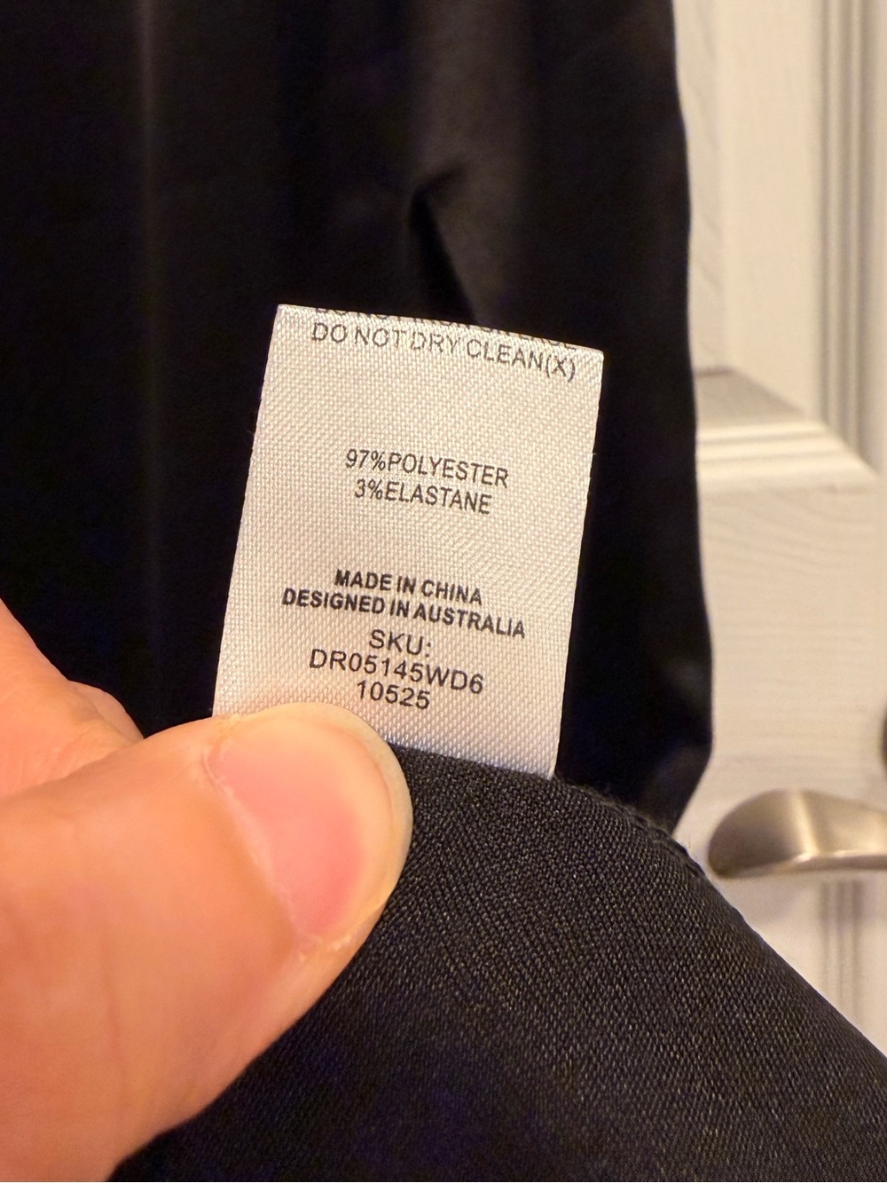 Meshki Zuleyka black satin maxi dress with slit Size Small - Picture 6 of 10